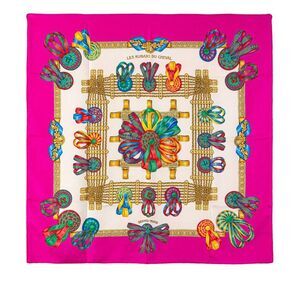 Pre Loved hermes Women Pink Scarves